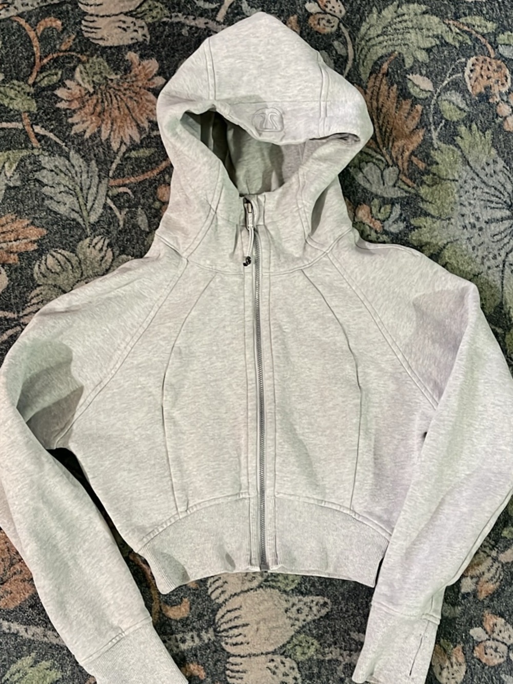 lululemon athletica Light Heather Gray women Hooded Zip Sweatshirt